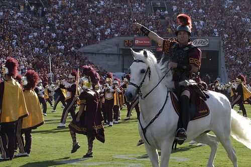 Traveler and Tommy Trojan