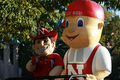 Herbie Husker and Lil Red